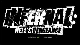 Title screen of Infernal - Hell's Vengeance on the Microsoft Xbox 360.