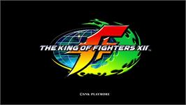 Title screen of King Of Fighters 12, The on the Microsoft Xbox 360.