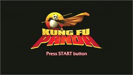 Title screen of Kung Fu Panda - Le Jeu on the Microsoft Xbox 360.