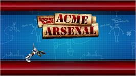 Title screen of Looney Tunes - Acme Arsenal on the Microsoft Xbox 360.