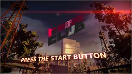 Title screen of Motorcycle Club on the Microsoft Xbox 360.