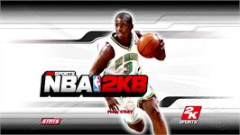 Title screen of NBA 2K8 on the Microsoft Xbox 360.