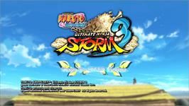Title screen of Naruto Shippuden - Ultimate Ninja Storm 3 on the Microsoft Xbox 360.
