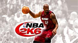 Title screen of Nba 2k6 on the Microsoft Xbox 360.