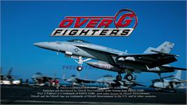 Title screen of Over G Fighters on the Microsoft Xbox 360.