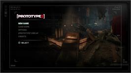 Title screen of PROTOTYPE 2 on the Microsoft Xbox 360.