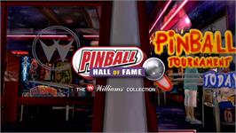 Title screen of Pinball Hall Of Fame - The Williams Collection on the Microsoft Xbox 360.