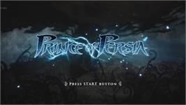 Title screen of Prince Of Persia on the Microsoft Xbox 360.