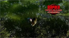 Title screen of Rapala Pro Bass Fishing on the Microsoft Xbox 360.