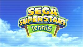 Title screen of SEGA Superstars Tennis on the Microsoft Xbox 360.