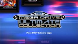 Title screen of Sega Mega Drive Ultimate Collection on the Microsoft Xbox 360.