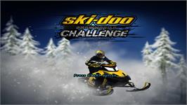 Title screen of Ski-Doo Snowmobile Challenge on the Microsoft Xbox 360.