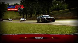 Title screen of Superstars V8 - Next Challenge on the Microsoft Xbox 360.