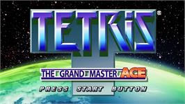 Title screen of Tetris - The Grand Master Ace on the Microsoft Xbox 360.