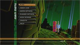 Title screen of Tetris Evolution on the Microsoft Xbox 360.