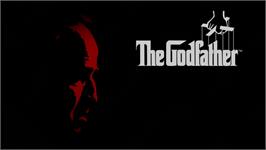 Title screen of The Godfather on the Microsoft Xbox 360.