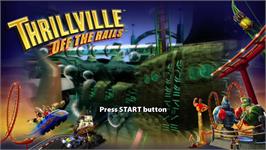 Title screen of Thrillville - Off the Rails on the Microsoft Xbox 360.