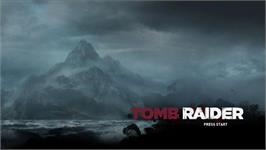 Title screen of Tomb Raider on the Microsoft Xbox 360.