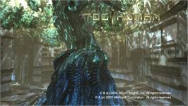 Title screen of Too Human on the Microsoft Xbox 360.