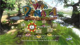 Title screen of Viva Piñata - Trouble in Paradise on the Microsoft Xbox 360.
