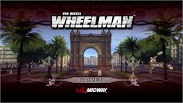 Title screen of Wheelman on the Microsoft Xbox 360.