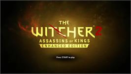 Title screen of Witcher 2 - Assassins Of Kings, The on the Microsoft Xbox 360.