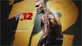 Title screen of Wwe'12 on the Microsoft Xbox 360.