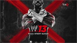 Title screen of Wwe'13 on the Microsoft Xbox 360.