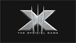 Title screen of X-men - The Official Game on the Microsoft Xbox 360.
