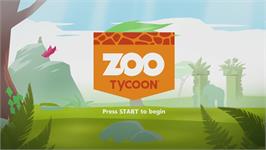 Title screen of Zoo Tycoon on the Microsoft Xbox 360.