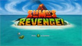 Title screen of Zuma's Revenge! on the Microsoft Xbox 360.