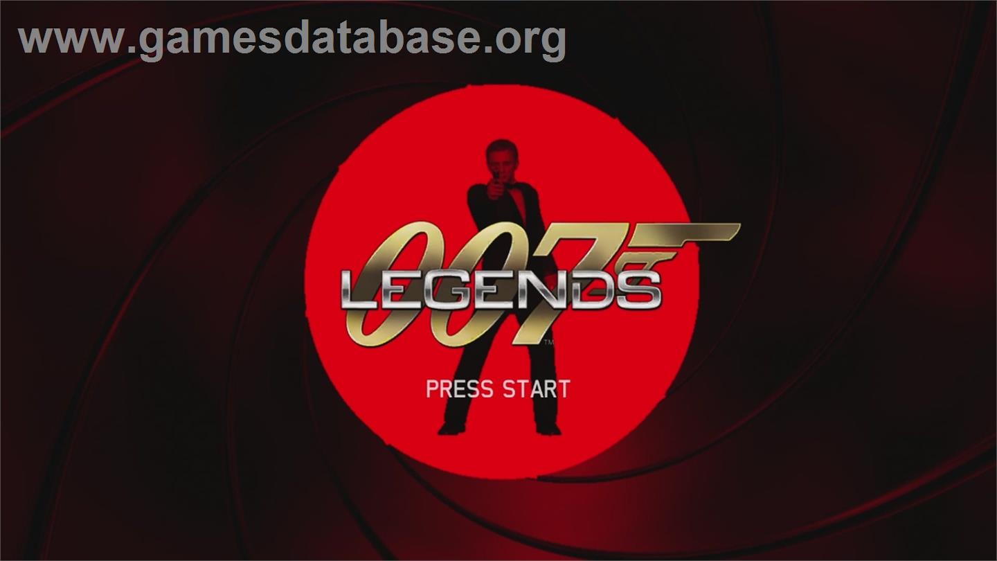 007 Legends - Microsoft Xbox 360 - Artwork - Title Screen