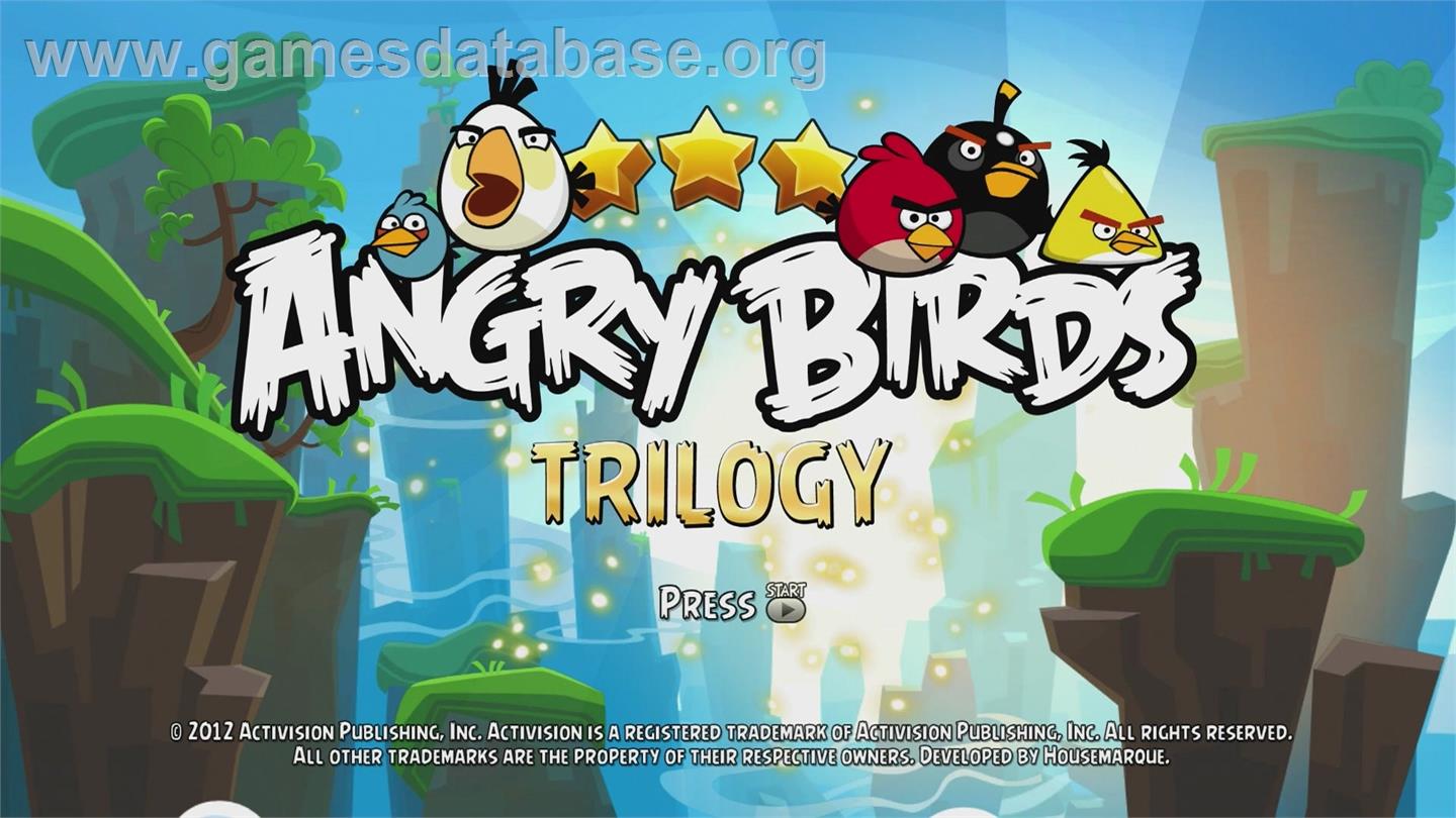 Angry Birds Trilogy - Microsoft Xbox 360 - Artwork - Title Screen