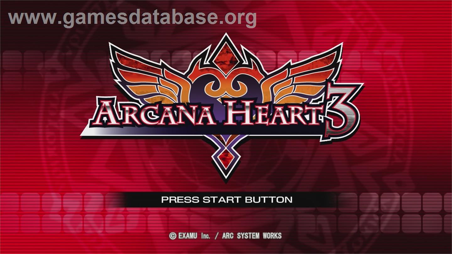 Arcana Heart 3 - Microsoft Xbox 360 - Artwork - Title Screen