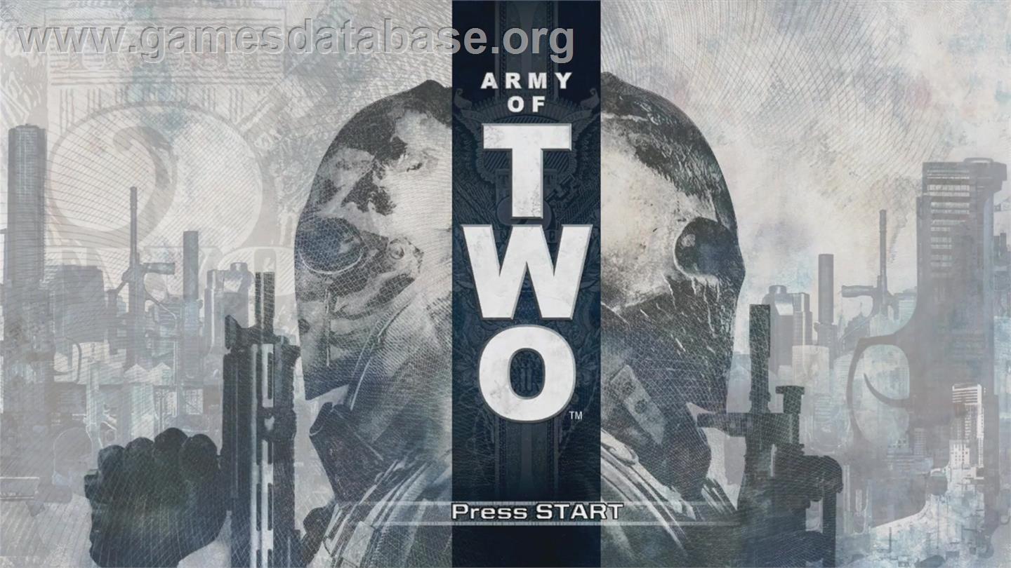 Army of Two (EU) - Microsoft Xbox 360 - Artwork - Title Screen
