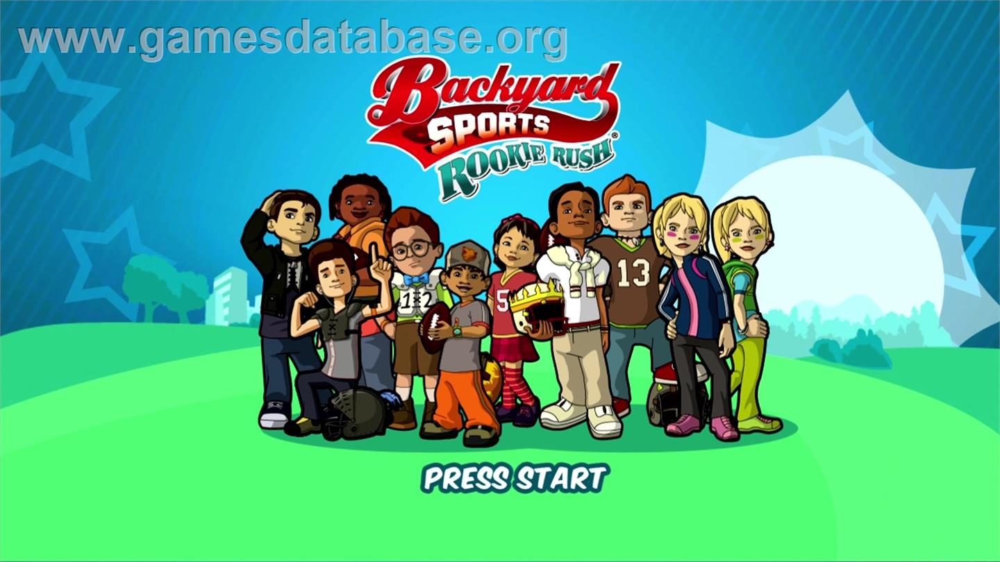 Backyard Sports: Rookie Rush - Microsoft Xbox 360 - Artwork - Title Screen