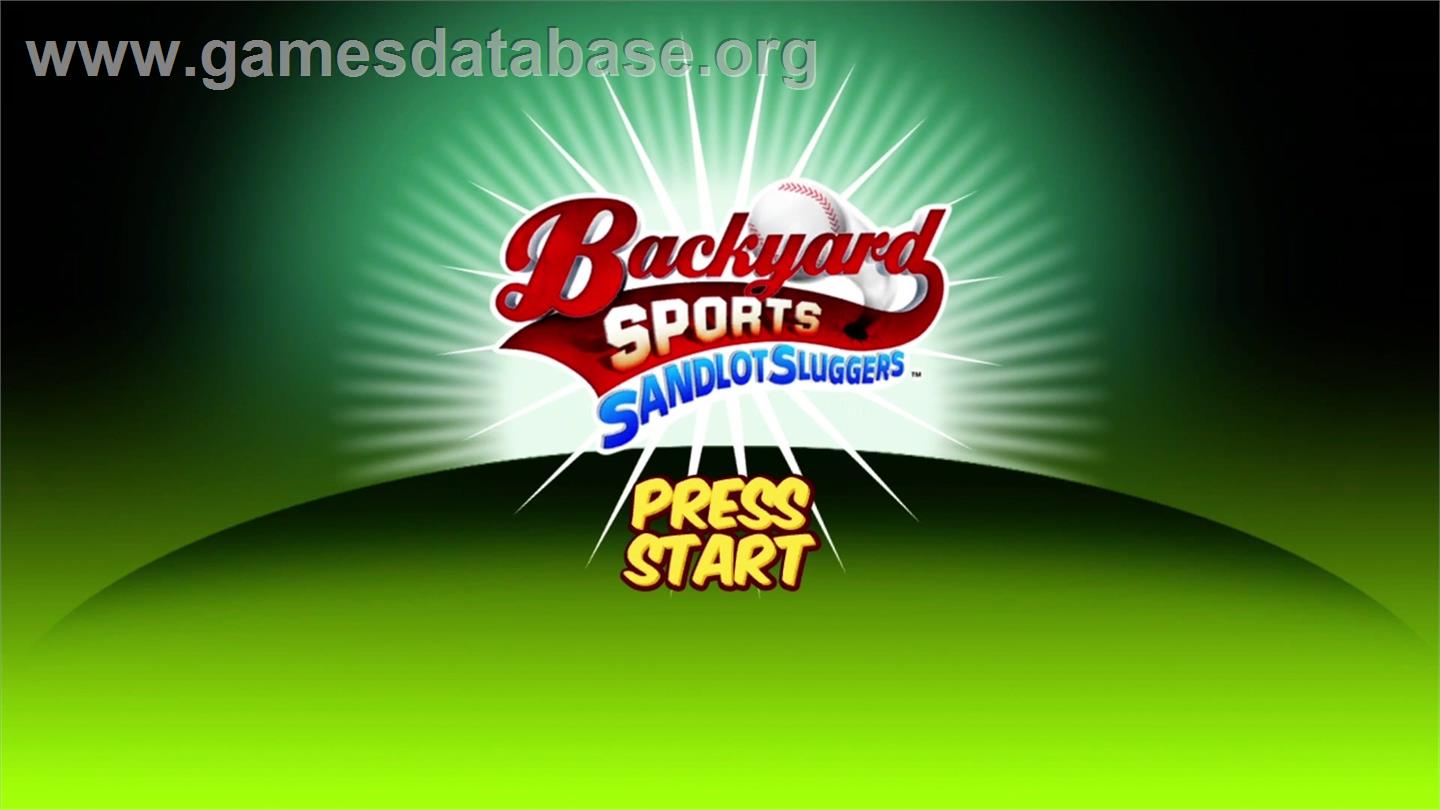 Backyard Sports - Sandlot Sluggers - Microsoft Xbox 360 - Artwork - Title Screen