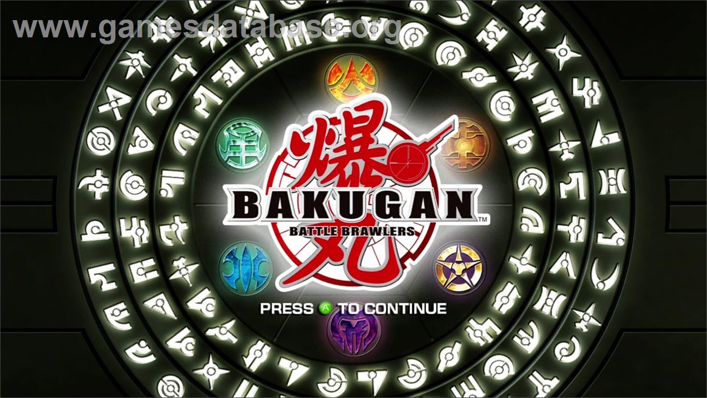 Bakugan Battle Brawlers - Microsoft Xbox 360 - Artwork - Title Screen
