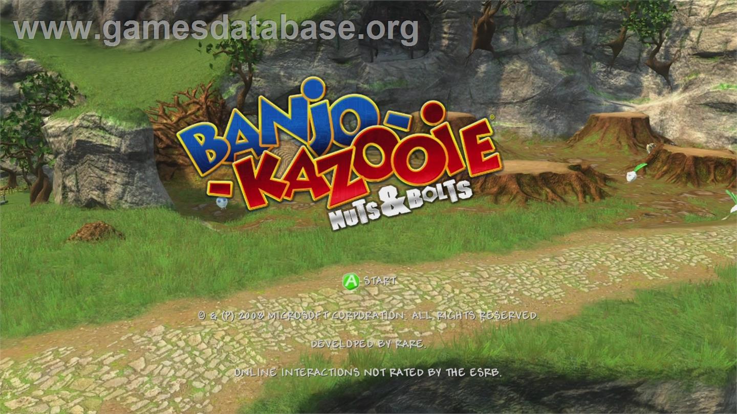 Banjo-kazooie - Nuts And Bolts - Microsoft Xbox 360 - Artwork - Title Screen