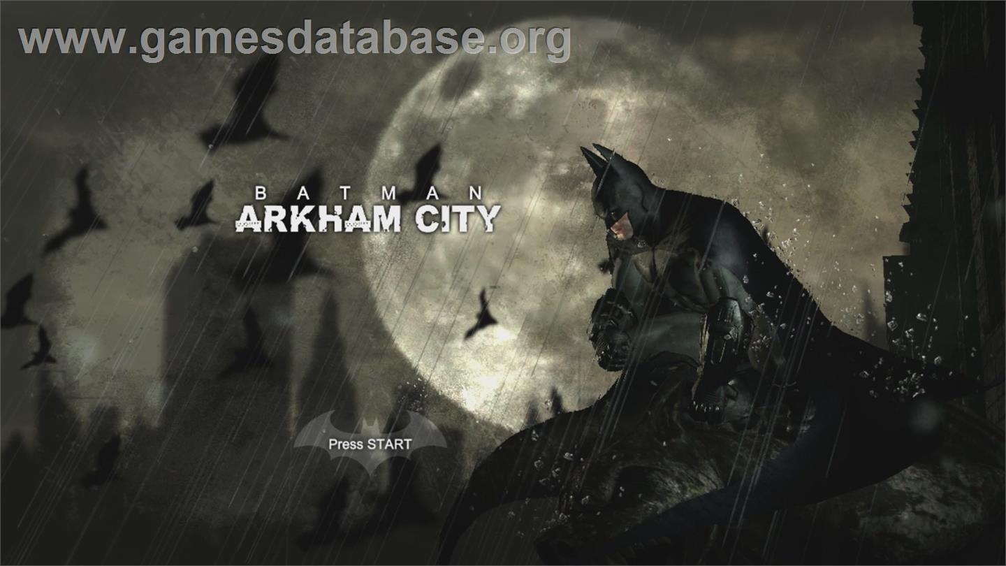 Batman: Arkham City - Microsoft Xbox 360 - Artwork - Title Screen