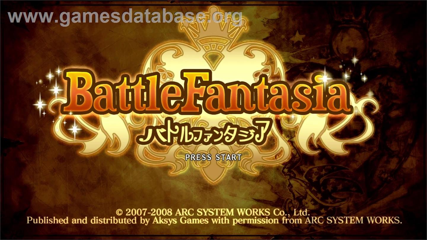 Battle Fantasia - Microsoft Xbox 360 - Artwork - Title Screen