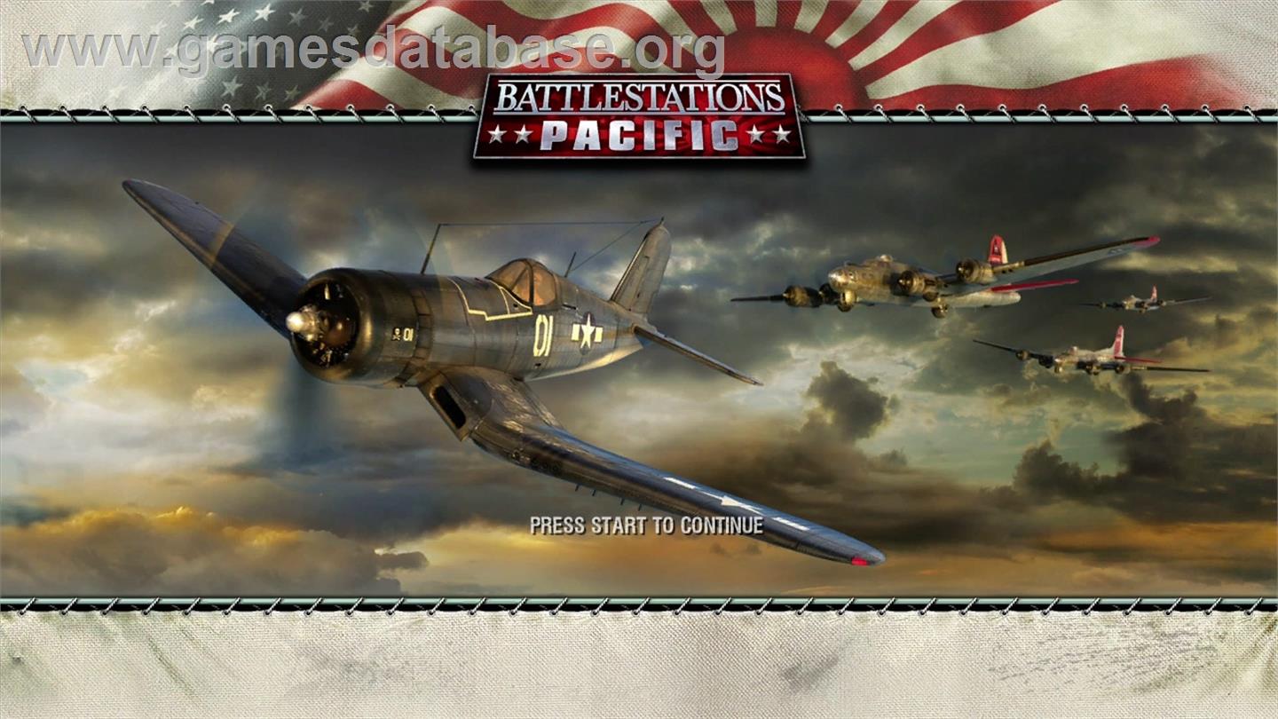Battlestations - Pacific - Microsoft Xbox 360 - Artwork - Title Screen