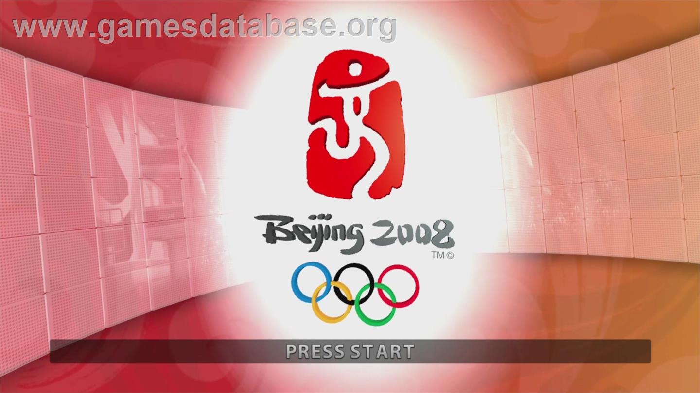 Beijing 2008 - Le Jeu Vidéo Officiel Des Jeux Olympiques - Microsoft Xbox 360 - Artwork - Title Screen