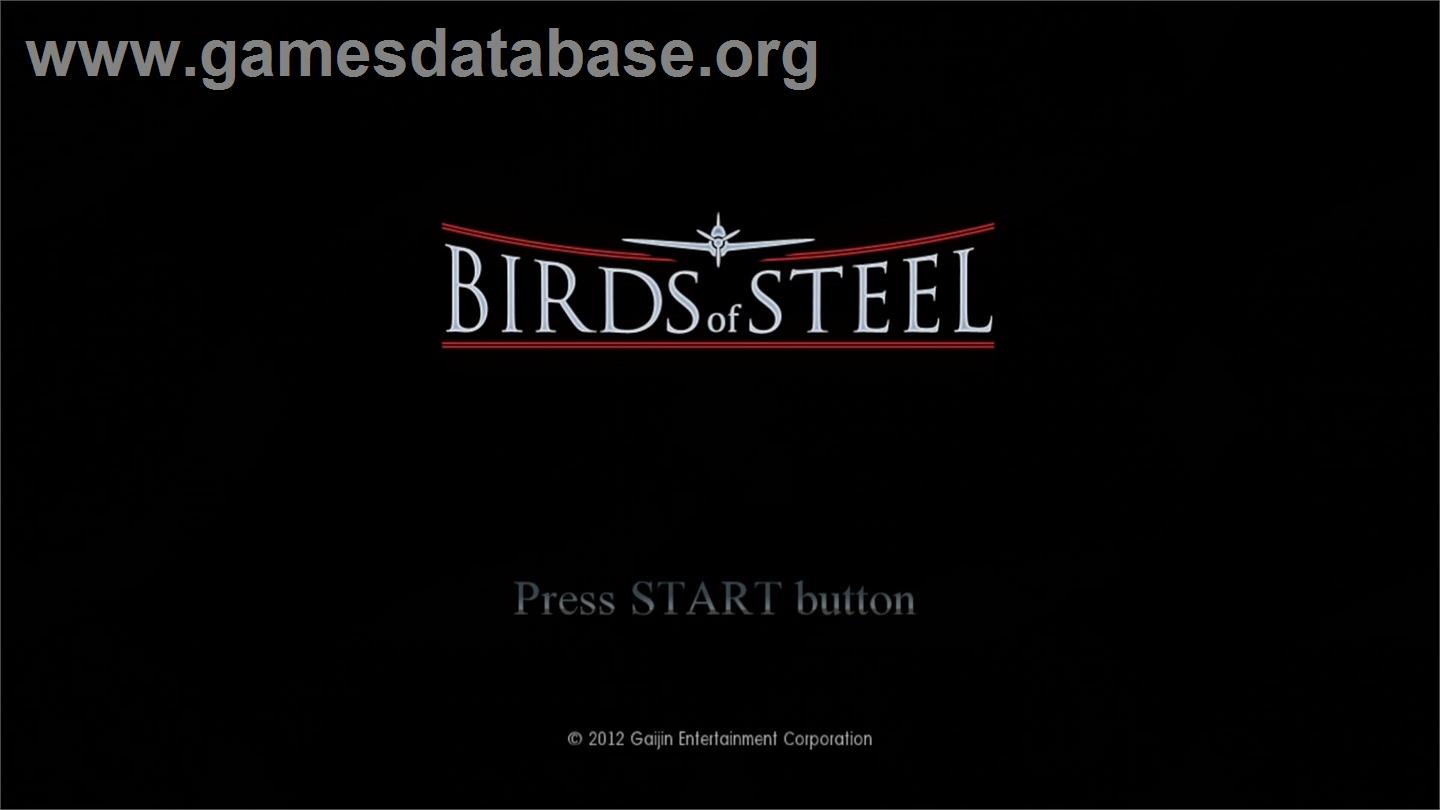 Birds of Steel - Microsoft Xbox 360 - Artwork - Title Screen