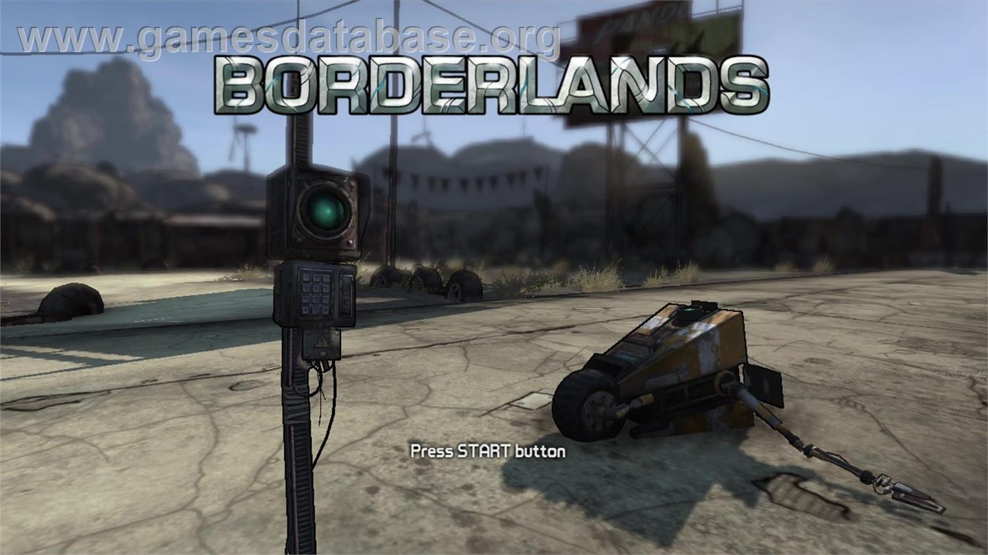 Borderlands - Microsoft Xbox 360 - Artwork - Title Screen