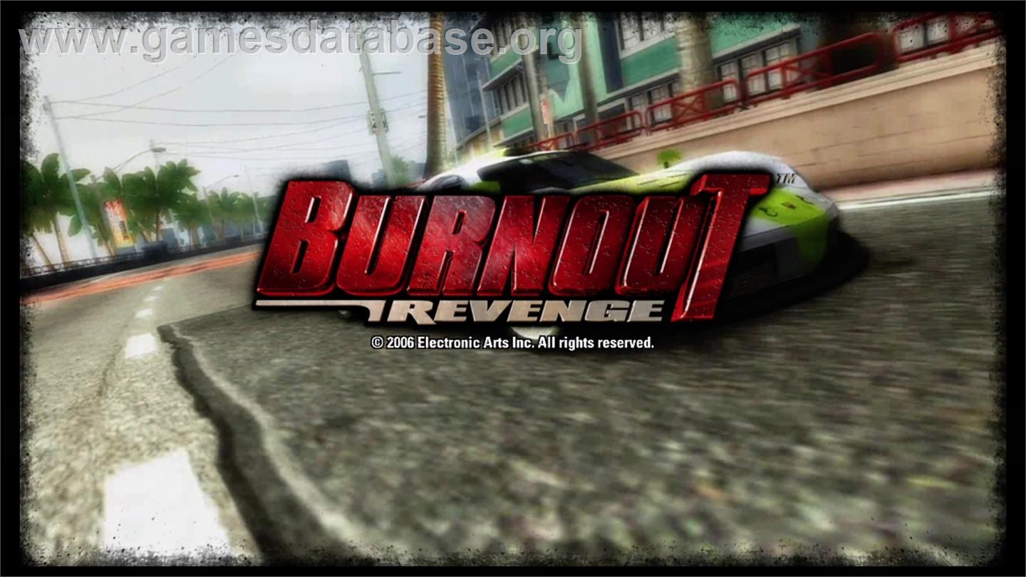 Burnout Revenge - Microsoft Xbox 360 - Artwork - Title Screen