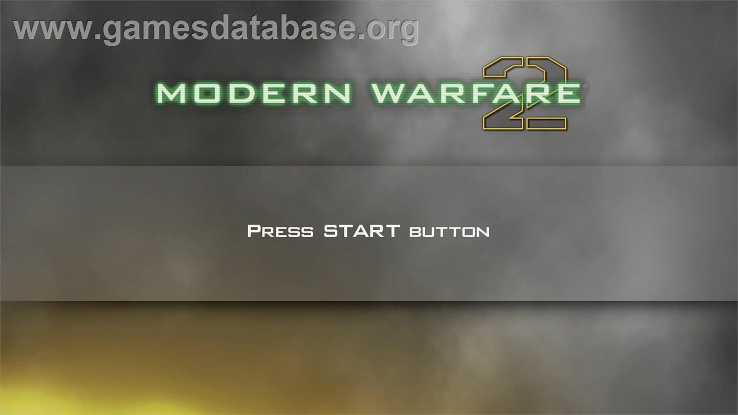 Call Of Duty - Modern Warfare 2 - Microsoft Xbox 360 - Artwork - Title Screen