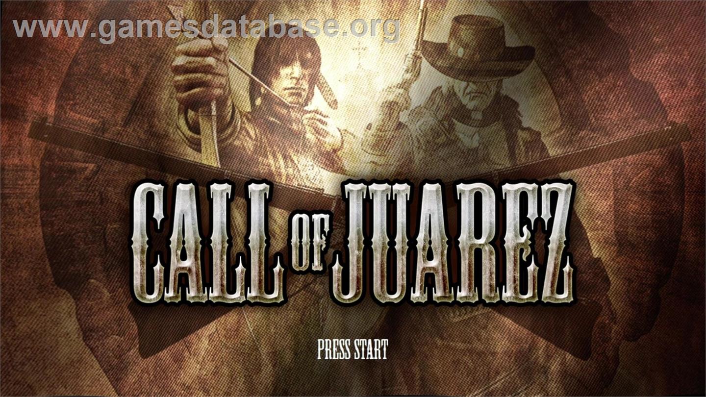 Call Of Juarez : The Cartel - Microsoft Xbox 360 - Artwork - Title Screen