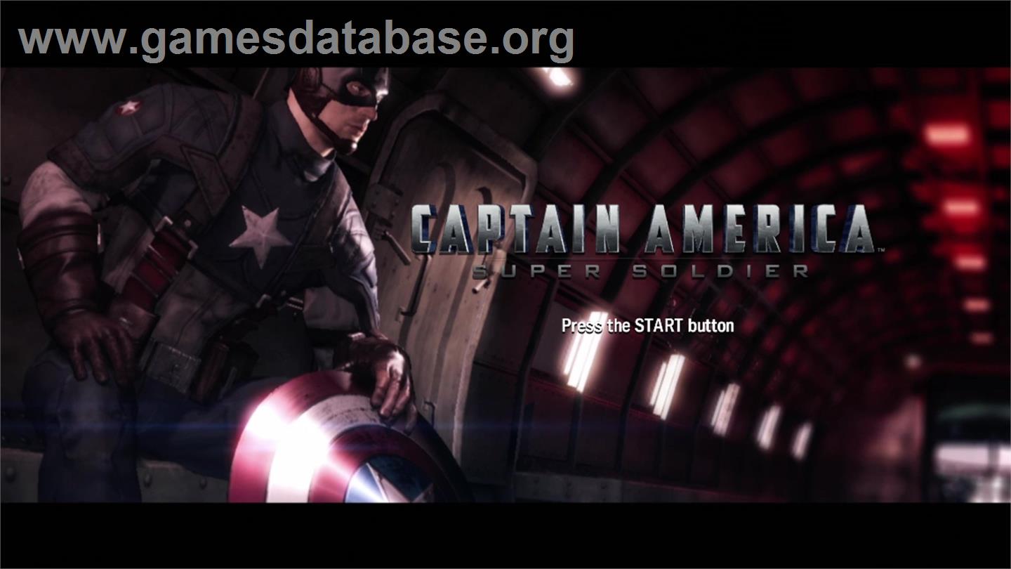 Captain America: Super Soldier - Microsoft Xbox 360 - Artwork - Title Screen