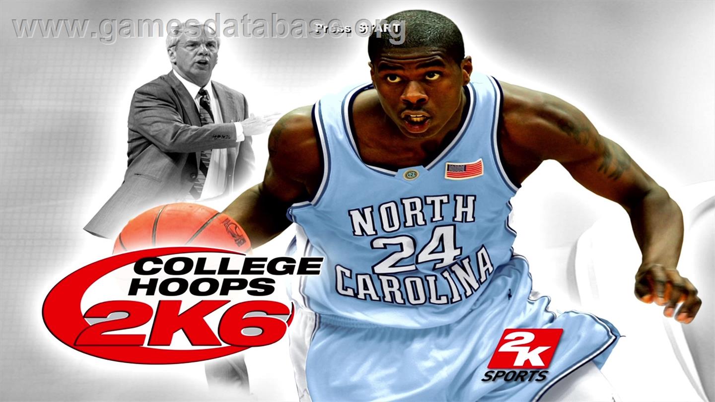 College Hoops 2K6 - Microsoft Xbox 360 - Artwork - Title Screen